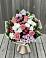 Букет цветов из: Альстромерии, Гвоздики, Розы и Хризантемы в Бородыновке