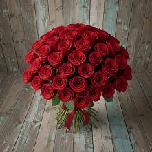Букет 55 Красных роз Фридом #REPLACE_PRED# Бородыновке