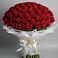 Букет 101 Красная роза Блэк Мэджик в Бородыновке