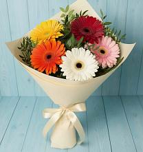 Букет цветов из:  Герберы в Бородыновке