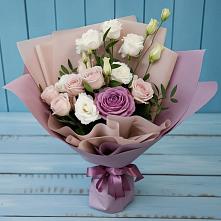 Букет цветов из:  Розы и Лизиантусы #REPLACE_PRED# Бородыновке