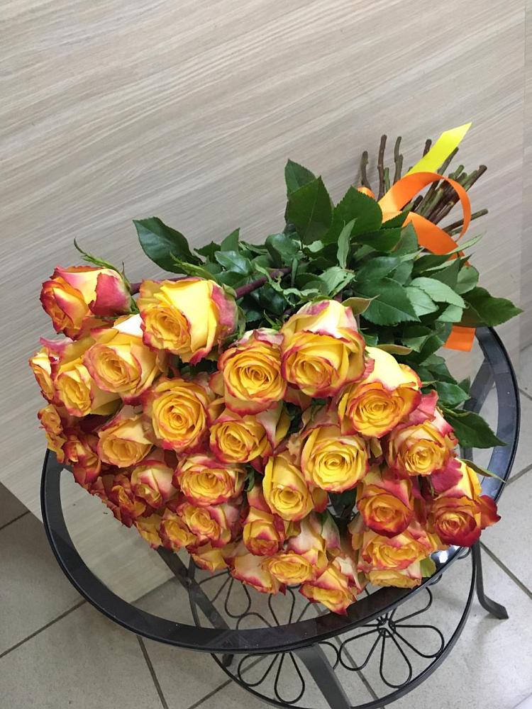 Букет Желтые розы в Бородыновке