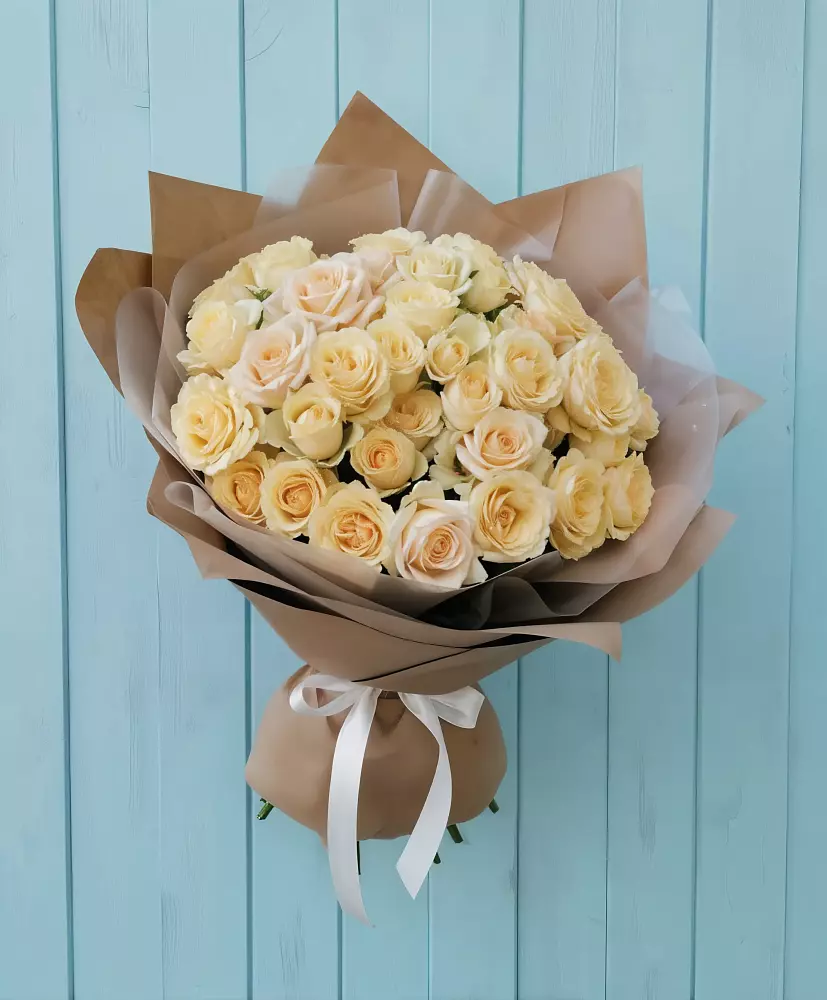 Букет Кремовое облако в Бородыновке